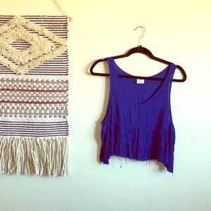 Free people sleeveless deep v neck top